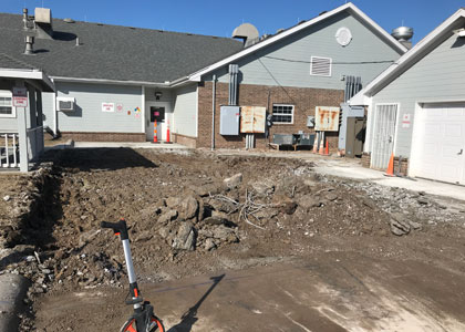 House and Driveway under construction